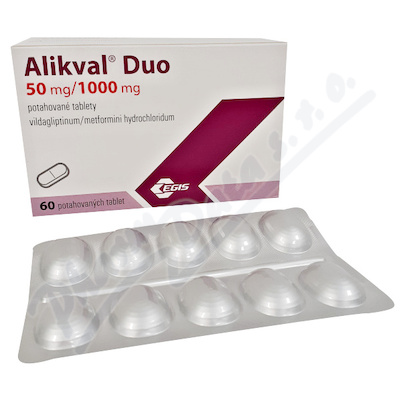 Alikval Duo 50mg/1000mg tbl.flm. 60