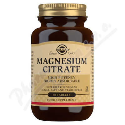 Solgar Magnesium Citrát 200 mg tbl.60.