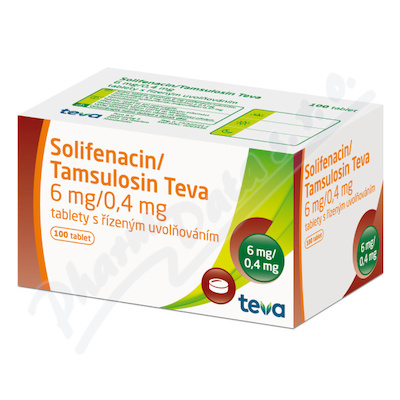 Solifenacin/Tamsulosin Teva 6mg/0.4mg tbl.mrl.100