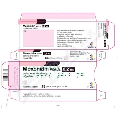 Moxonidin Viatris 0.2mg tbl.flm.28