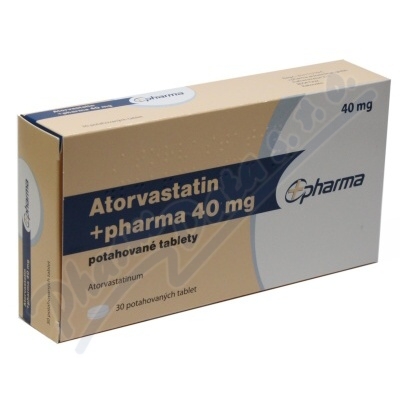 Atorvastatin +pharma 40mg por.tbl.flm.30x40mg