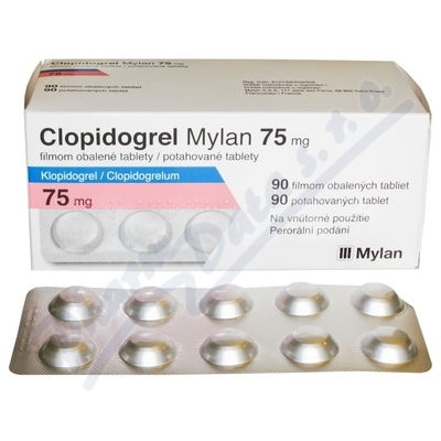 Clopidogrel Mylan 75mg por.tbl.flm.90x75mg