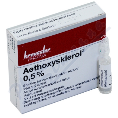 Aethoxysklerol 0.5% inj.5x2ml