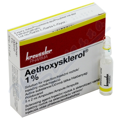 Aethoxysklerol 1% inj.5x2ml