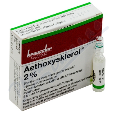 Aethoxysklerol 2% inj.5x2ml