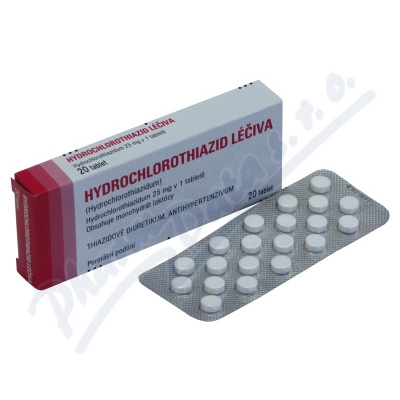 Hydrochlorothiazid tbl.20x25mg Léčivo