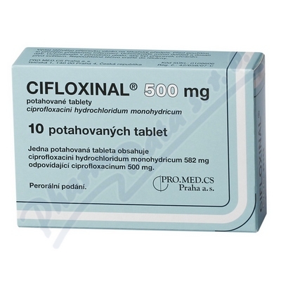 Cifloxinal 500mg tbl.flm.10