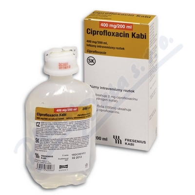 Ciprofloxacin Kabi 400mg/200ml inf.sol.10x400mg