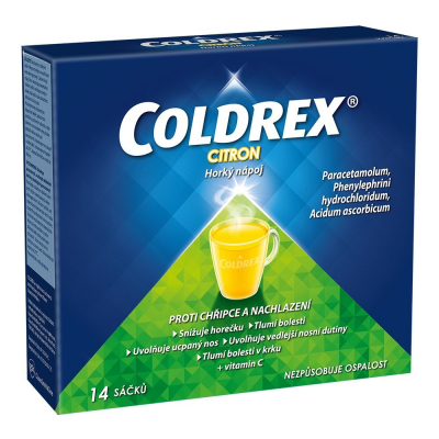 Coldrex Horký nápoj Citron por.plv.sol.scc.14