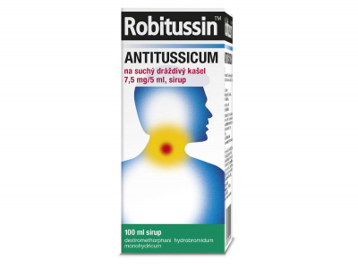 Robitussin Antitussi.suchý kaš.7.5mg/5ml sir.100ml