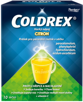 Coldrex Horký nápoj Citron por.plv.sol.scc.10