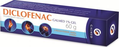 Diclofenac Galmed 1% gel drm.gel 1x60gm