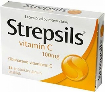 Strepsils Pomeranč s vitaminem C pas.24