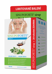 SINUPO Forte Sirup 150ml + zdarma 20tob.
