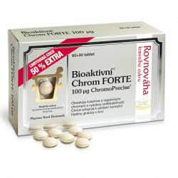 Bioaktivní Chrom Forte 100mcg Tbl.60+50% Extra