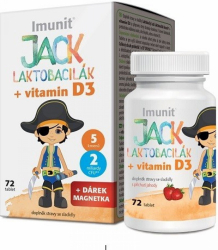 Laktobacily JACK LAKTOBACILÁK Imunit+vit.D3 tbl.72