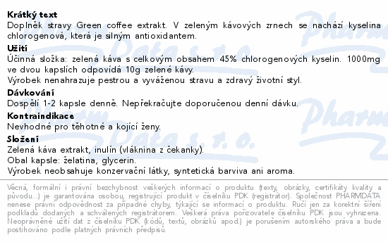 NATURVITA Zelená káva cps.60