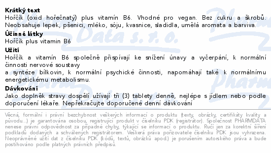 Solgar Hořčík plus vitamín B6 tbl.100.
