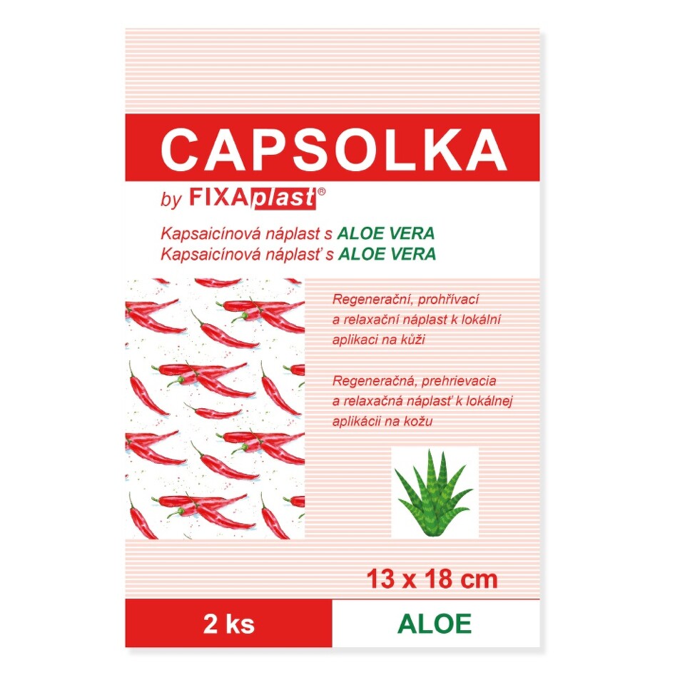 Fixaplast Capsolka Kapsaicínová náplast 13x18 cm 2 ks