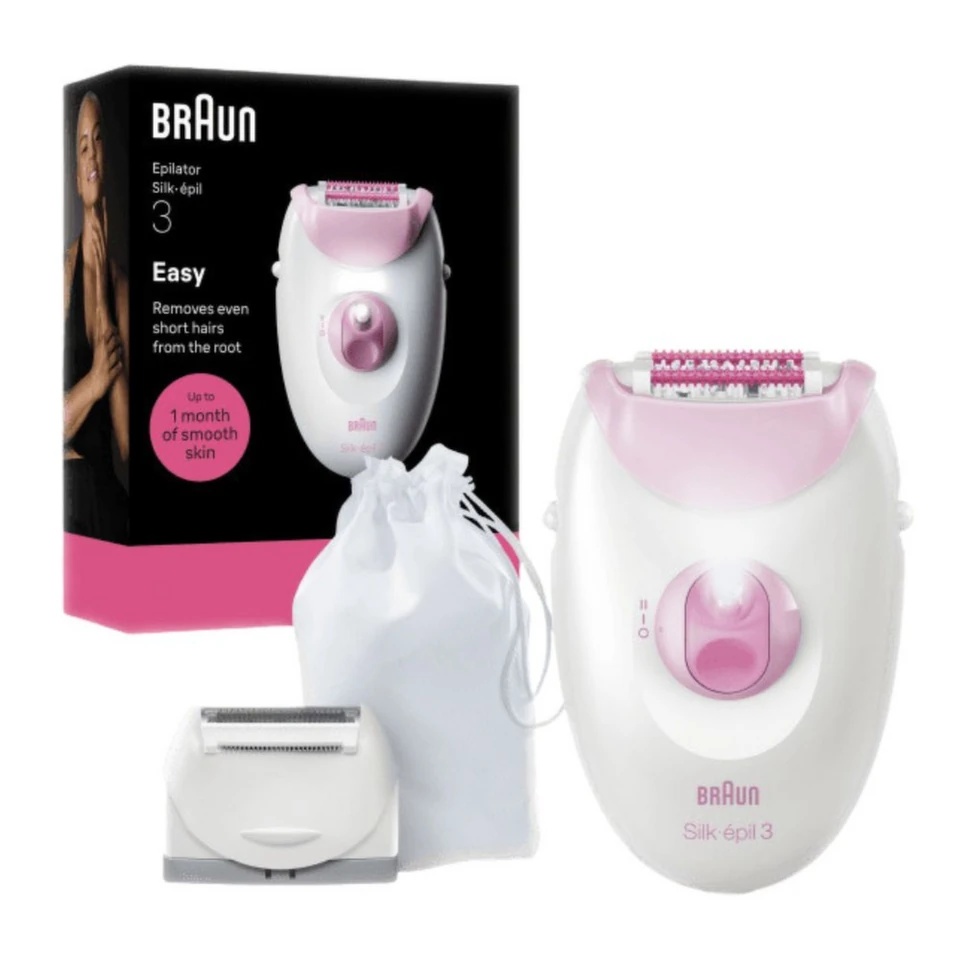 Braun Silképil 3 epilátor s kabelem + nástavec