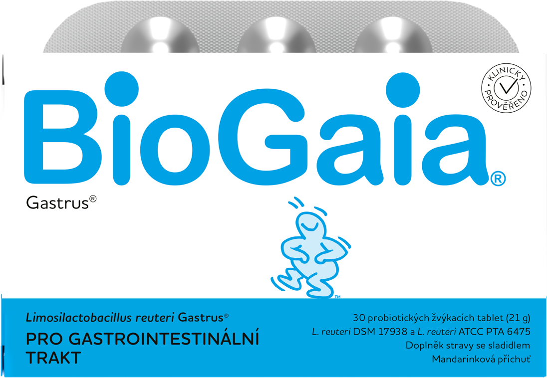 Biogaia Gastrus 30 Probiotických žvýkacích tablet