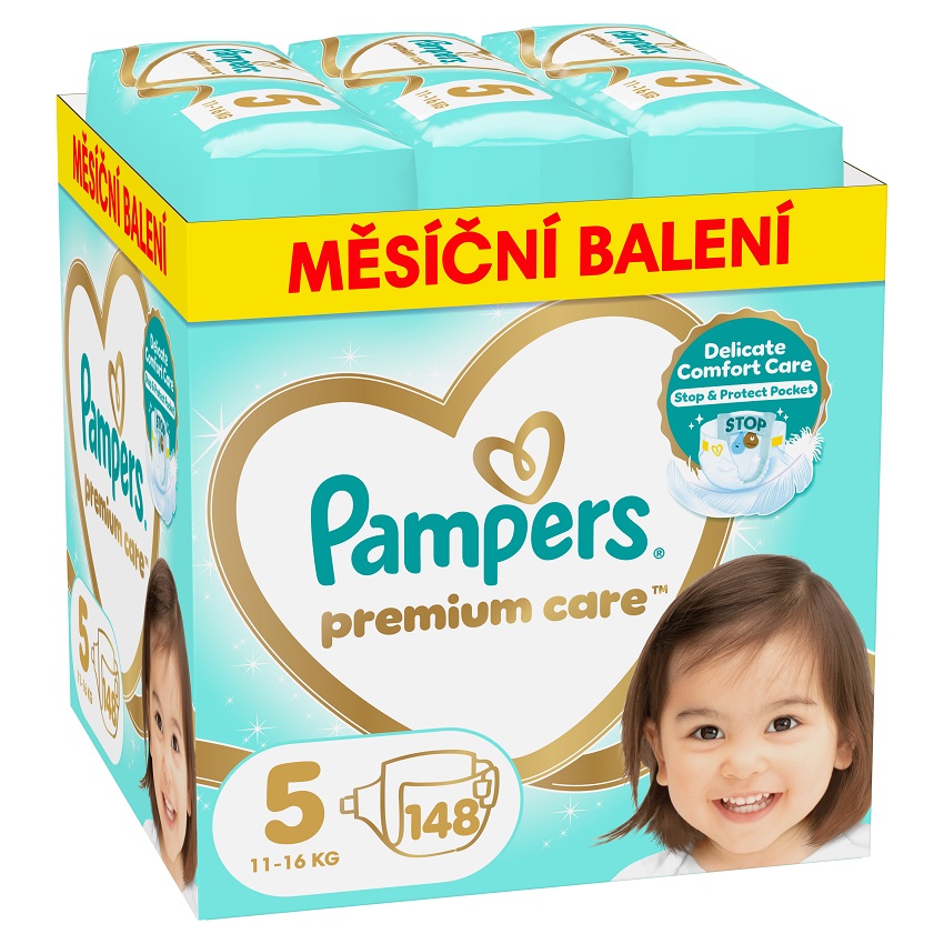 Pampers Premium Care 5 plenky 11-16kg 148ks