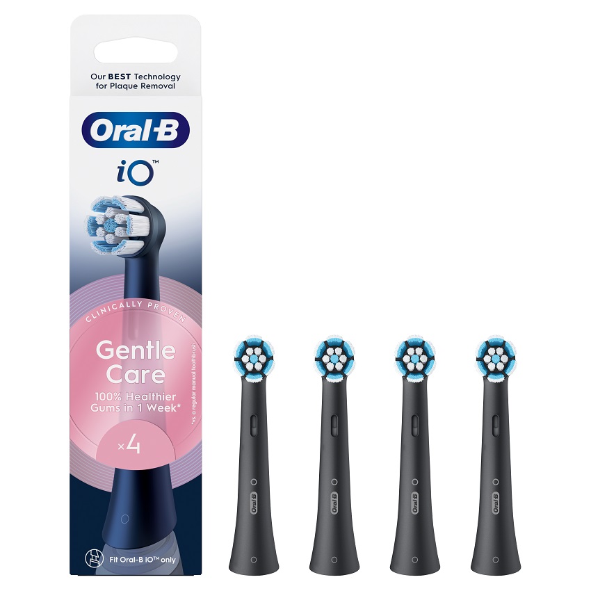 Oral-B iO Gentle Care Black kartáčkové hlavice 4ks