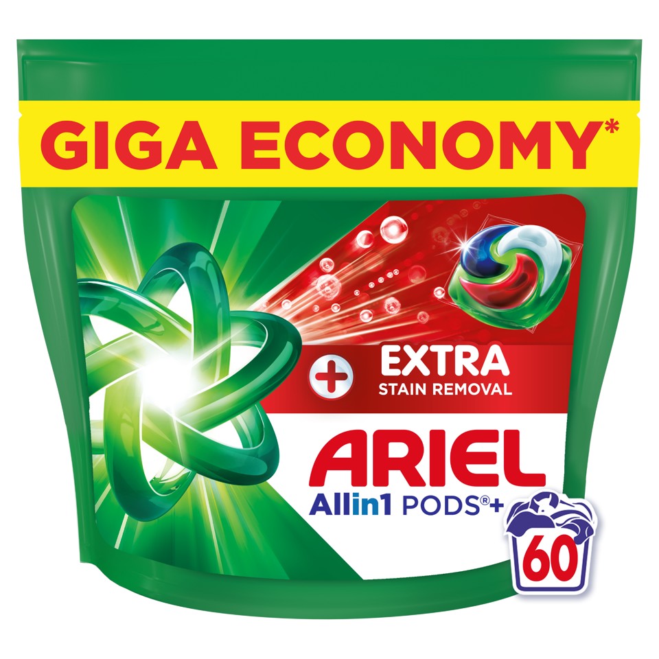 Ariel Plus Extra PODS+ kapsle na praní 60ks