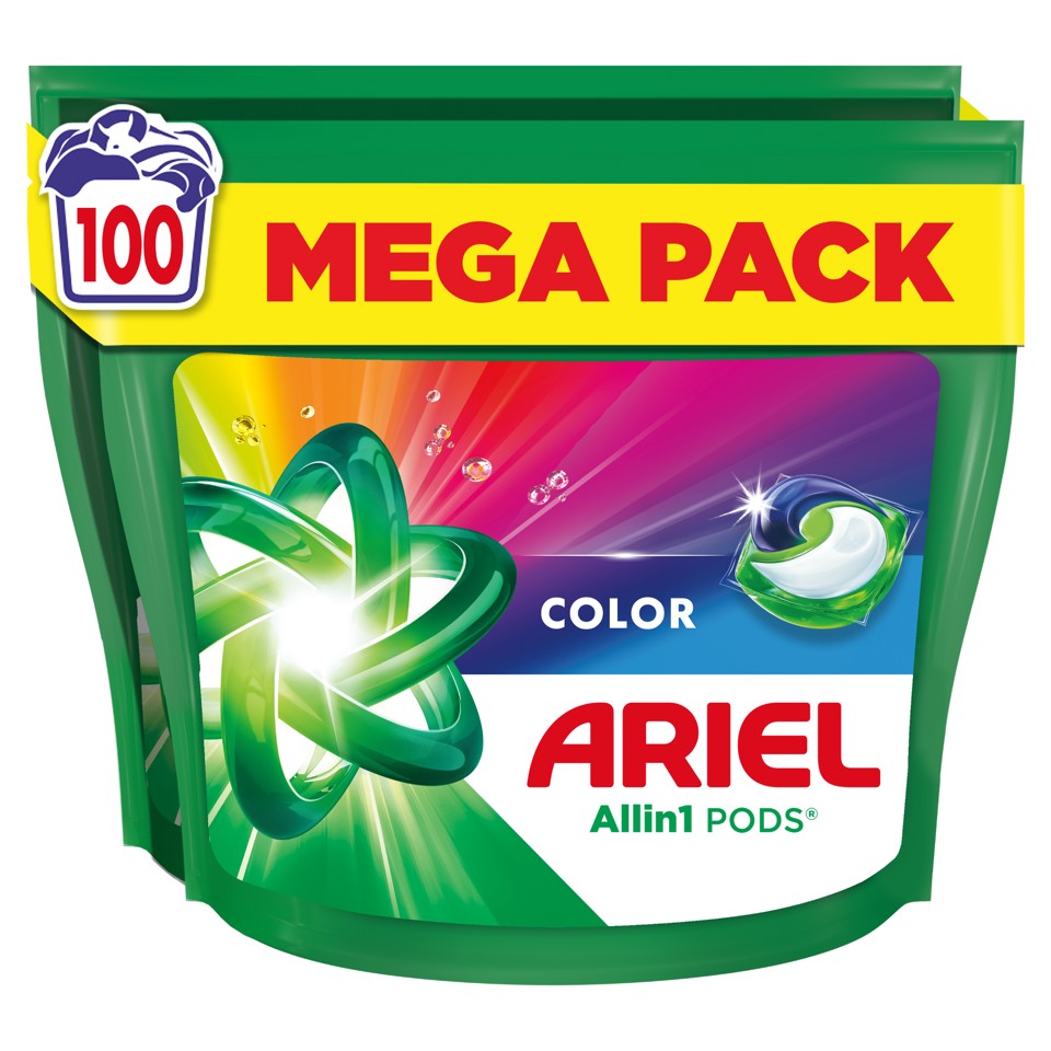 Ariel Color Allin1 gelové kapsle na praní sáček 100ks