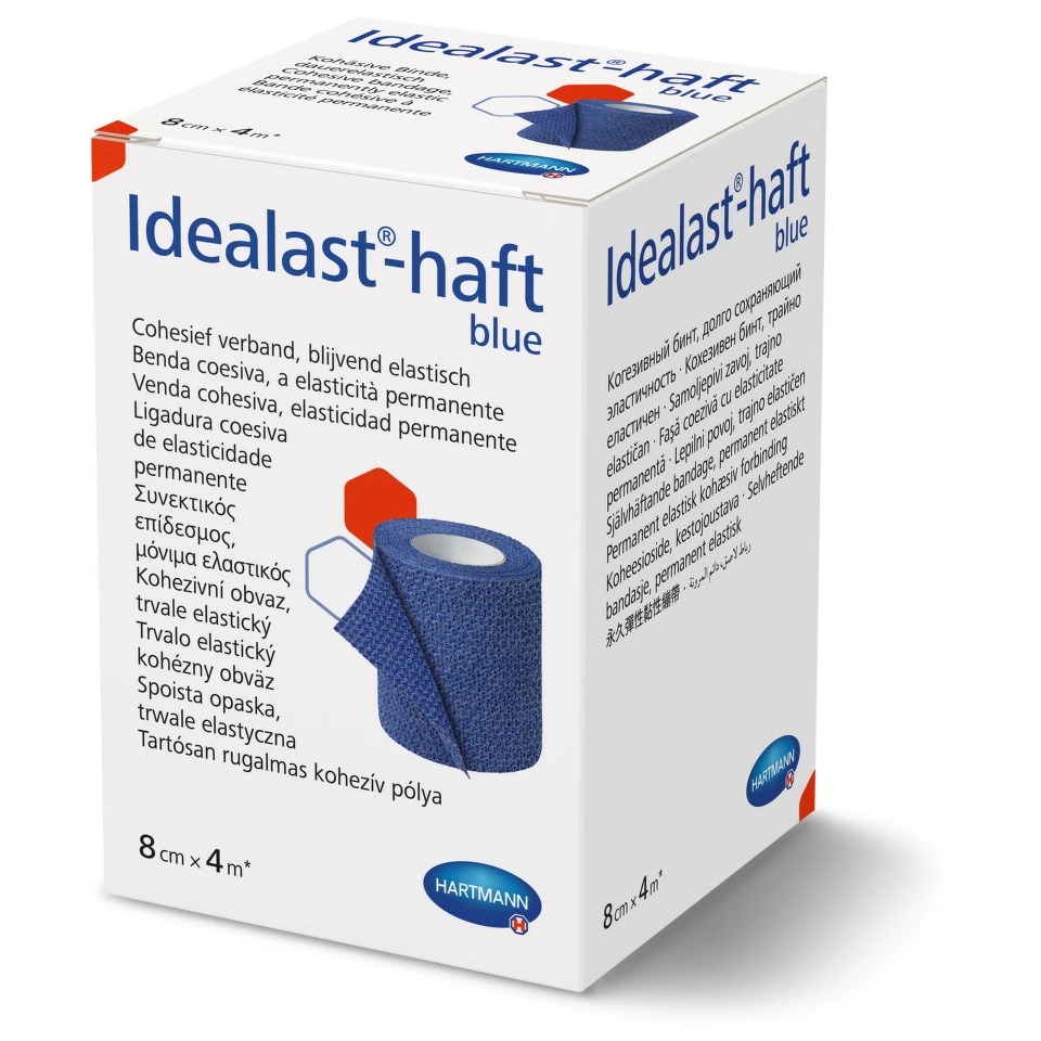Idealast-haft Color obinadlo elastické modré 8cmx4m 1ks