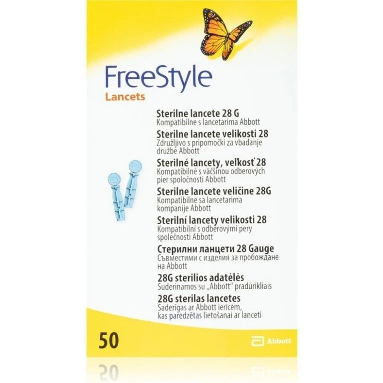 Freestyle Lancets sterilní lancety velikost 28, 50ks