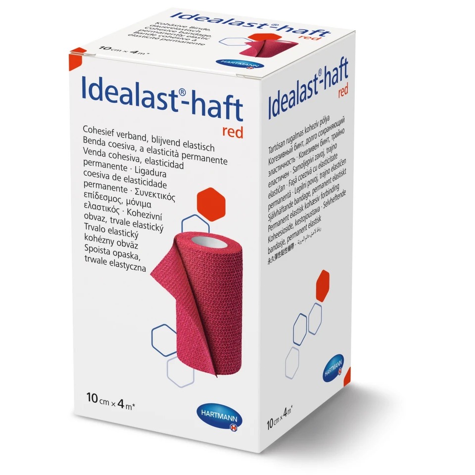 Idealast-haft Color obinadlo elastické  červené 10cmx4m 1ks