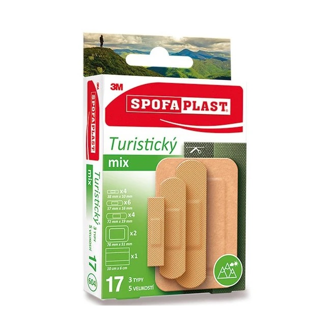 3m Spofaplast 604 Turistický mix 17ks