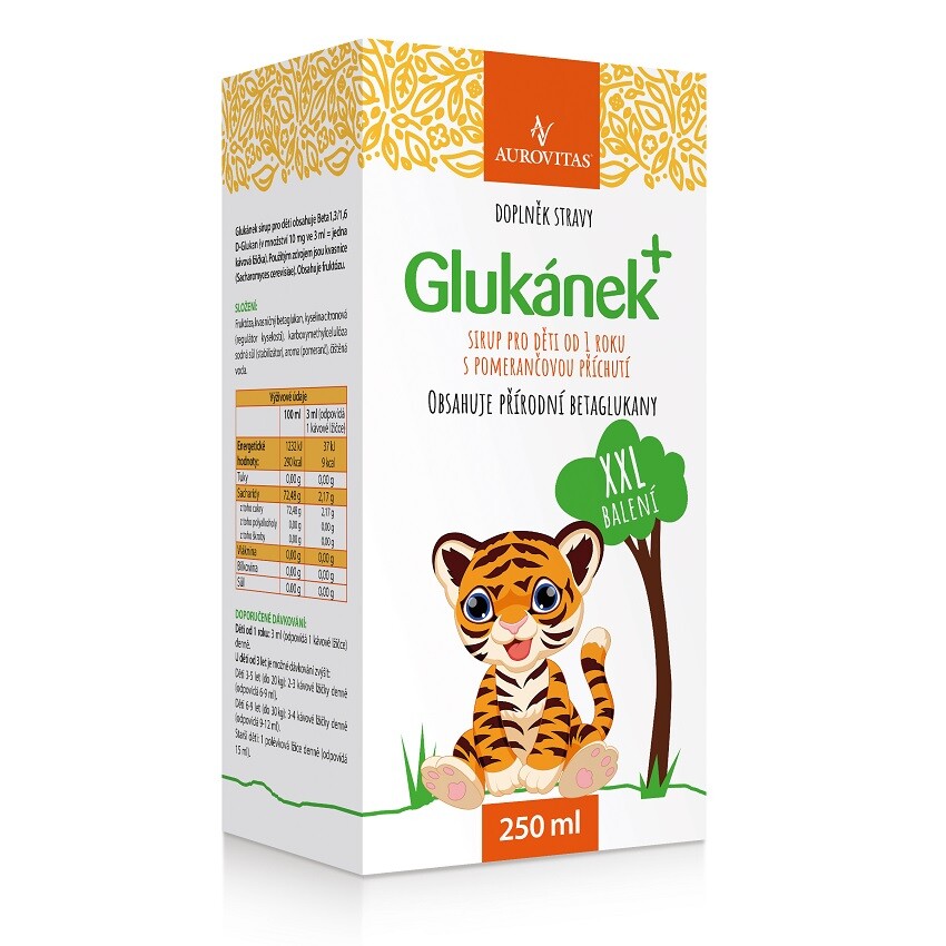 Glukánek+ Sirup pro děti 250ml