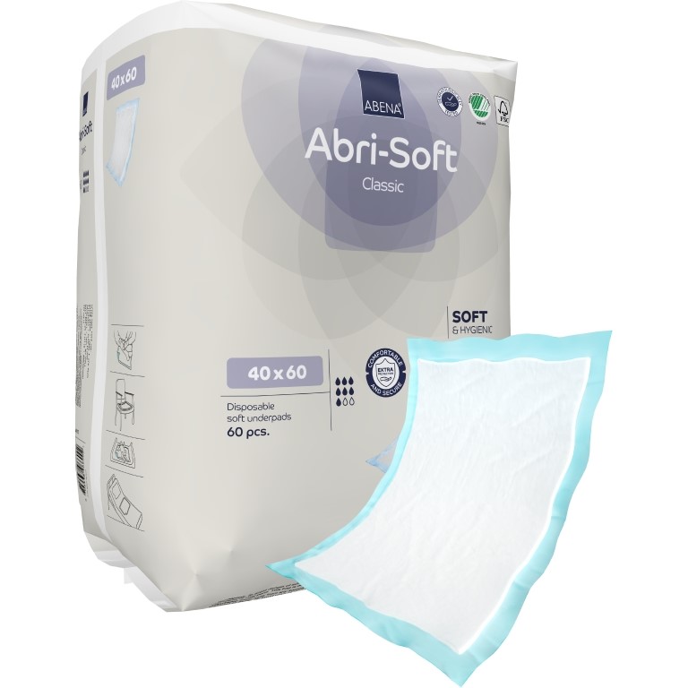 Abri Soft Classic podložky absorpční, 40x60cm, 1100ml, 60ks
