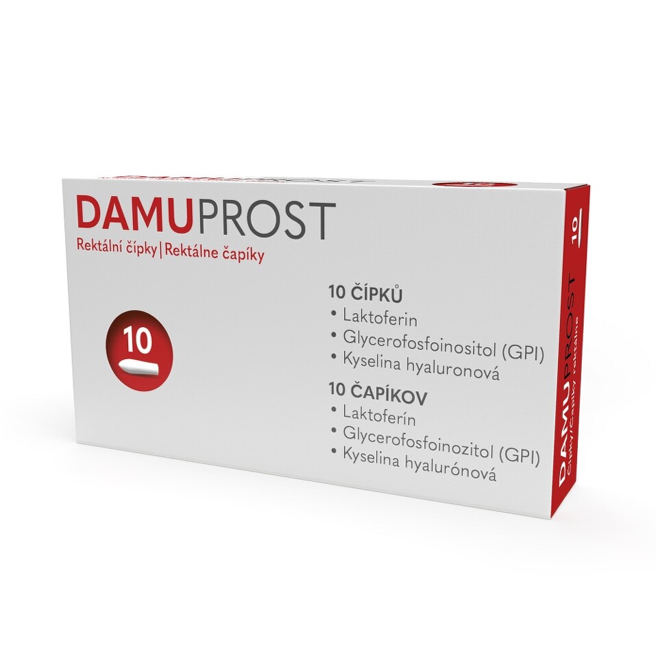 Damuprost Rektální čípky 10 kusů