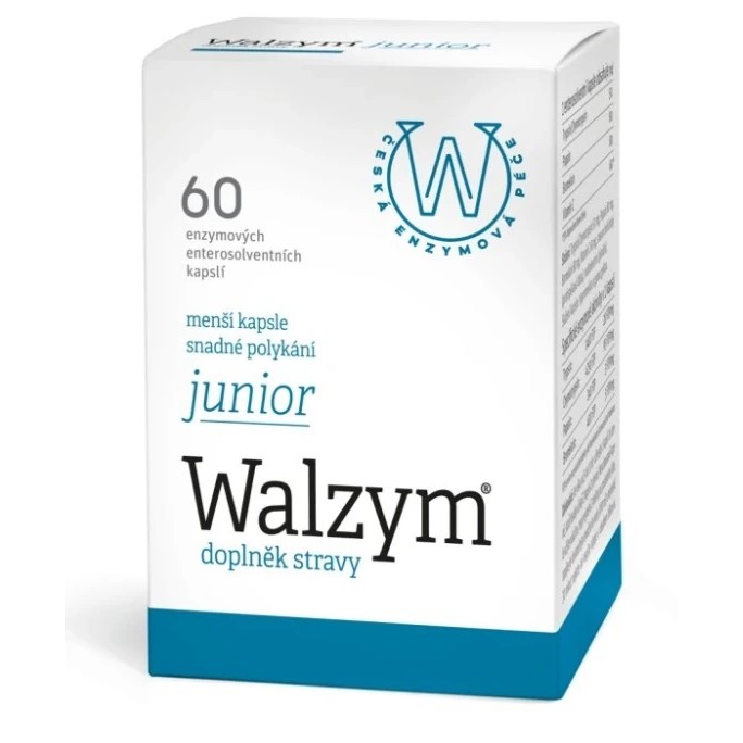 Walzym Junior enzymové kapsle 60 kapslí