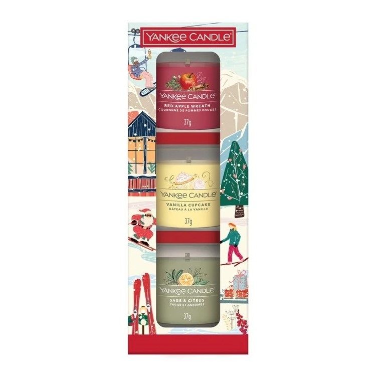 Yankee Candle dárková sada 3 vonných svíček
