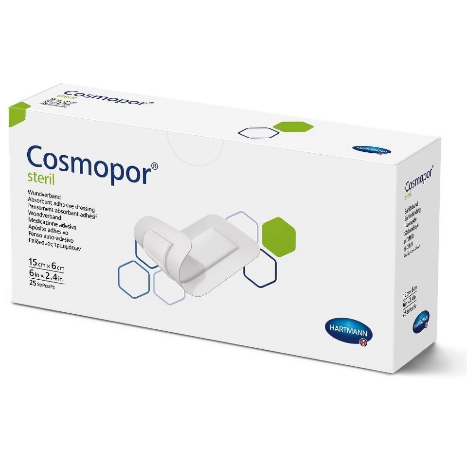 Cosmopor Sterilní hypoalergenní náplast s polštářkem 6x15cm 1ks