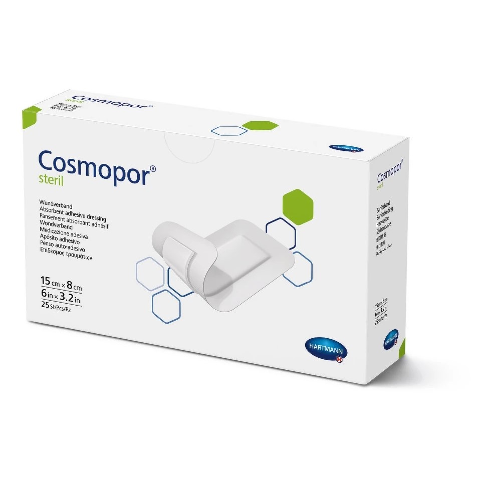 Cosmopor Sterilní hypoalergenní náplast s polštářkem 8x15cm 1ks