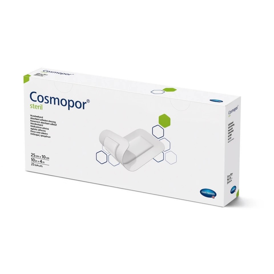 Cosmopor Sterilní hypoalergenní náplast s polštářkem 10x25cm 1ks