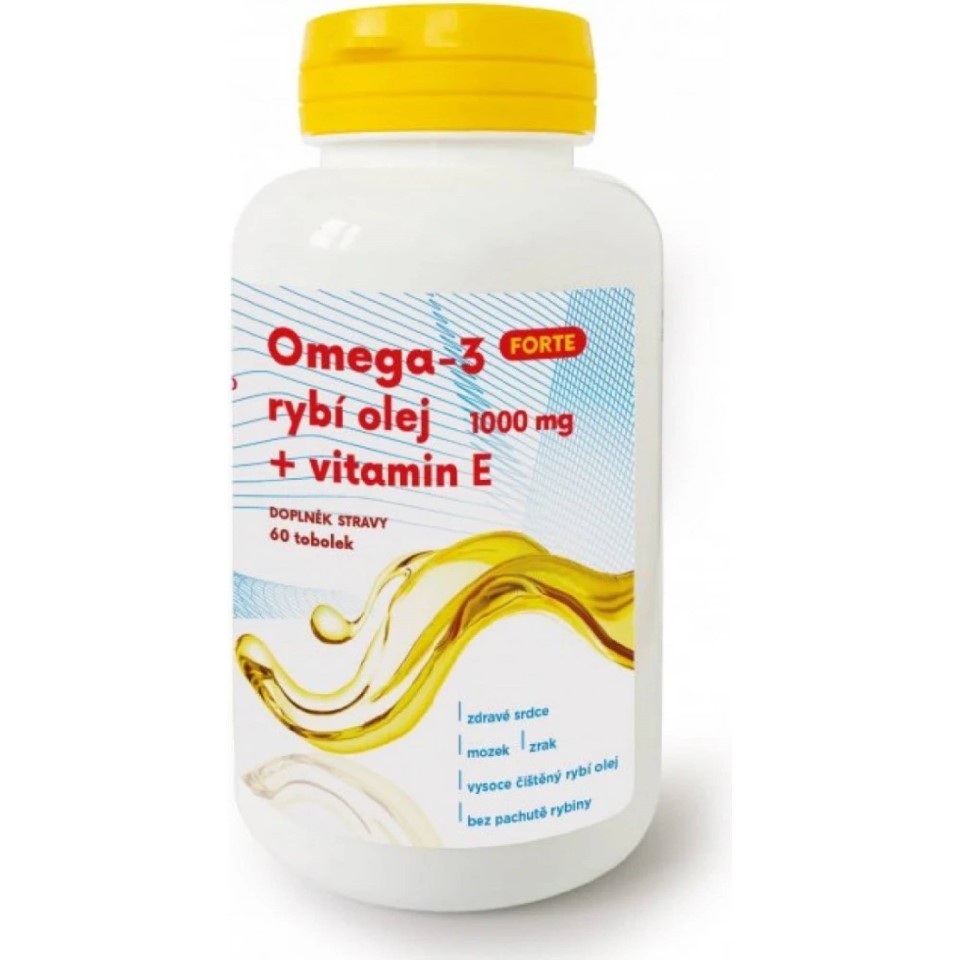 Omega-3 forte 1000mg + vitamin E 60 tobolek Galmed