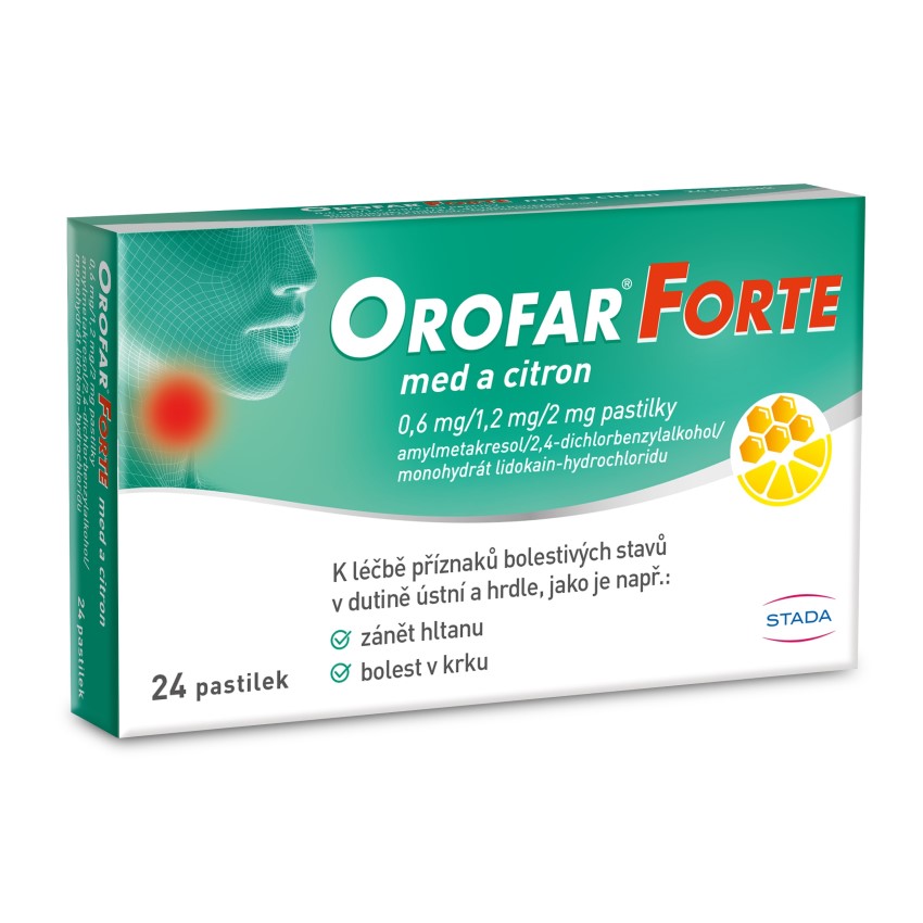 Orofar Forte Med a citron 24 pastilek