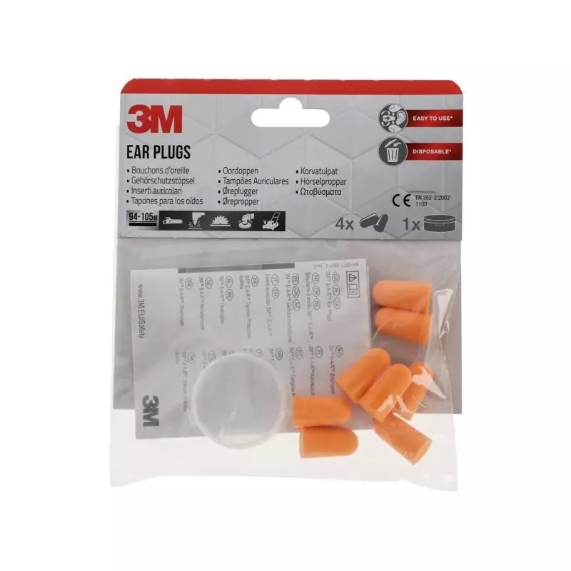 3m Chrániče sluchu zátkové s úložným boxem 8ks