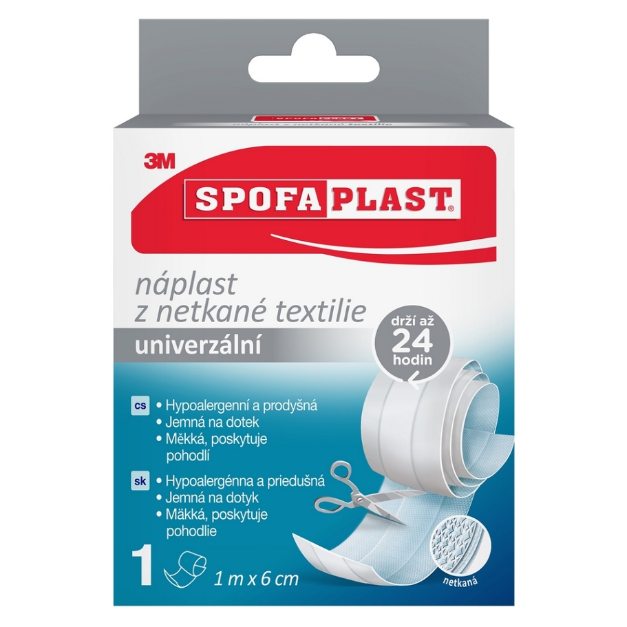 3M Spofaplast 854 Náplast z netkané textilie univerzální 1mx6cm