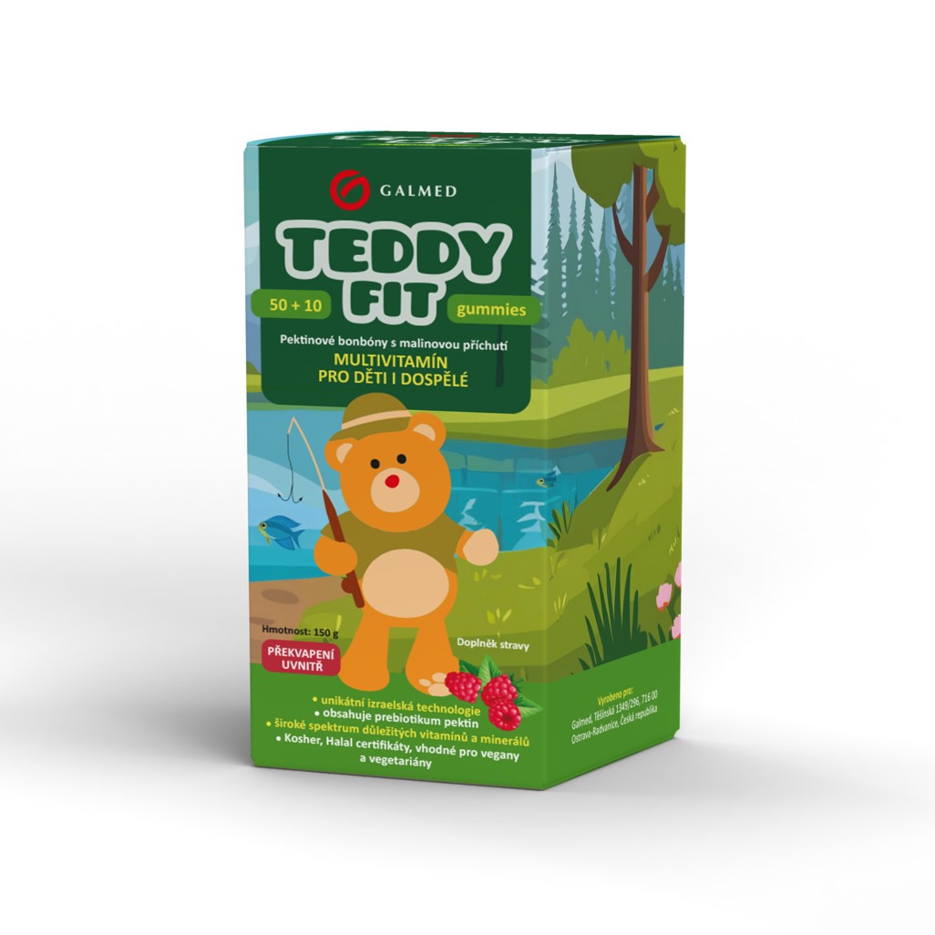 TeddyFit gummies 50 + 10 kusů navíc Rybář Galmed