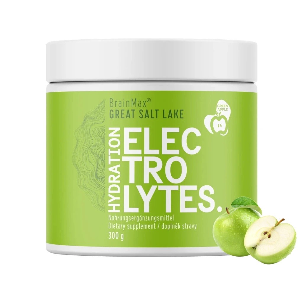Brainmax Hydration Electrolytes Green Apple 300g