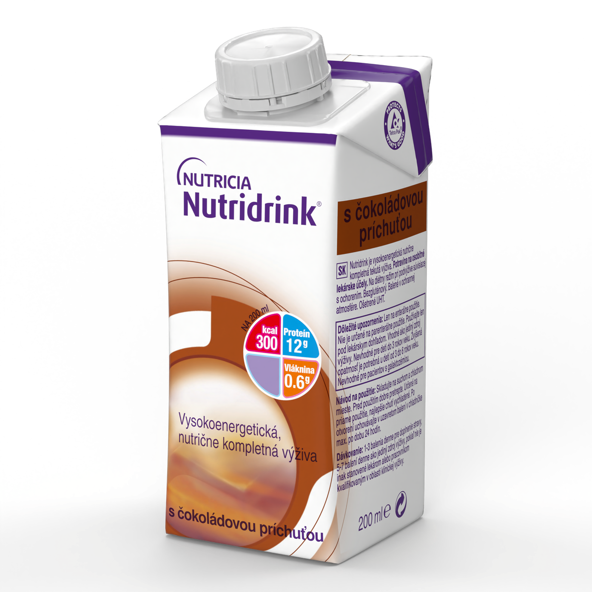 Nutridrink S příchutí čokoládovou perorální roztok 1x200ml