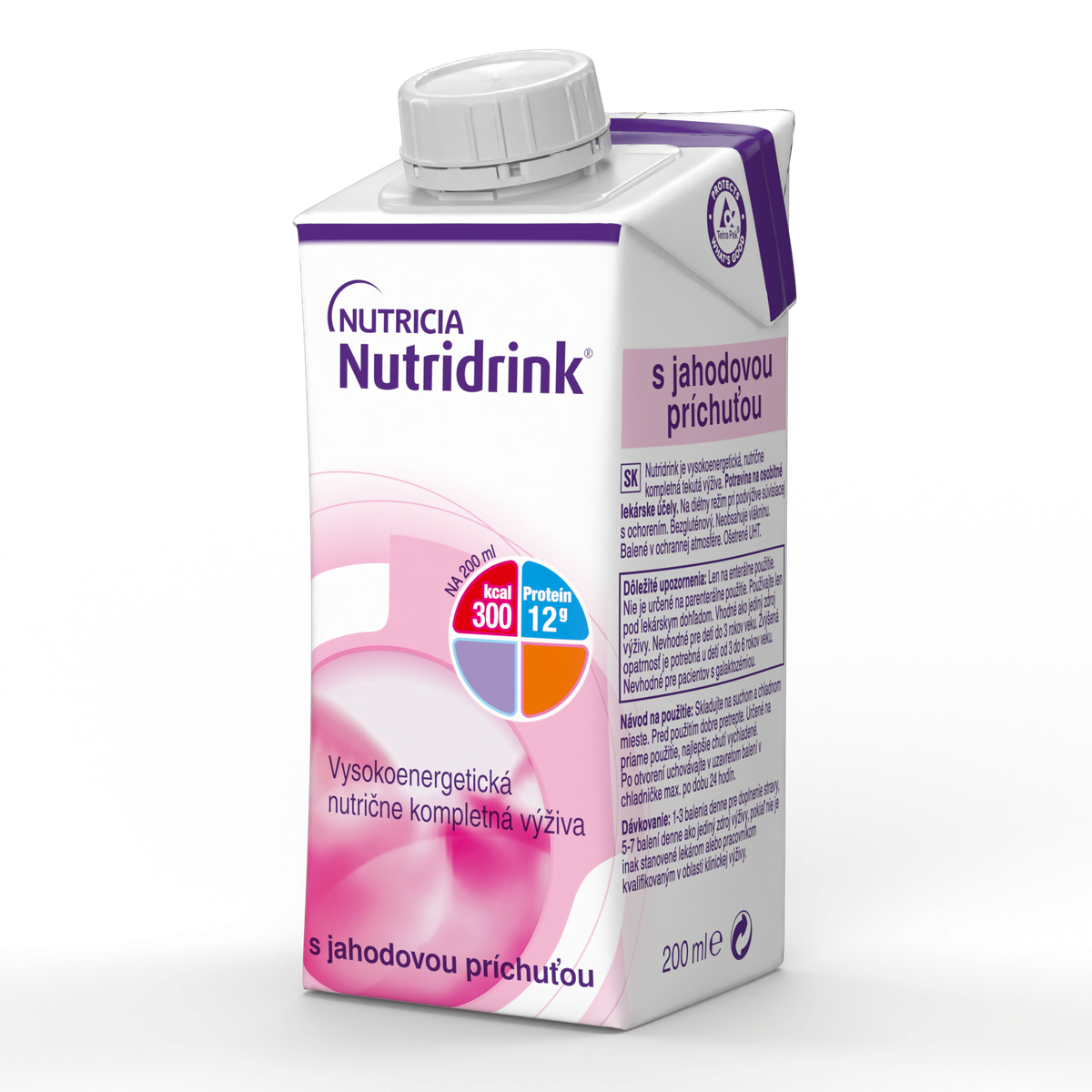 Nutridrink S příchutí jahodovou perorální roztok 1x200ml