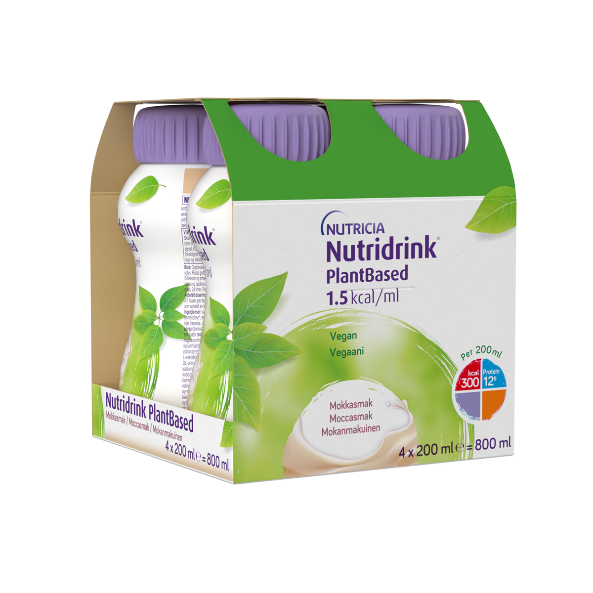 Nutridrink Plantbased s příchutí kávy 4x200 ml